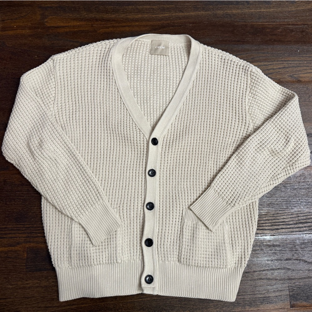 CHCM Cotton Sweater Men’s XL cream 100% cotton
